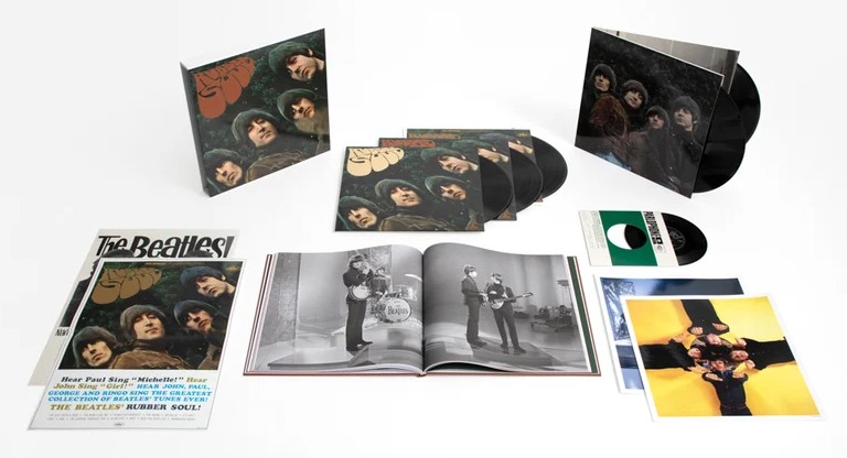 Rubber Soul Super Deluxe Edition: five LPs, a 7-inch single, hardcover book, posters and art prints